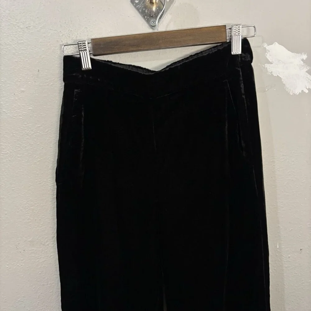 J Crew Pull On Velvet Peyton Pants Elastic Waist Women 0